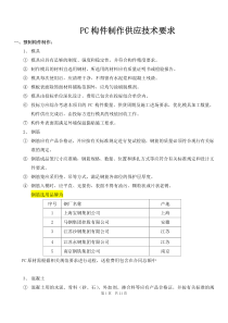 ☆附件31：PC构件制作供应技术要求