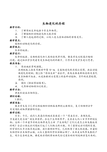 新人教版生物八年级下册《生物进化的历程》优秀教案