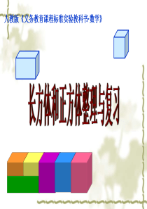 小学数学五年级下册(人教版)长方体与正方体整理与复习-课件