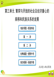 繁荣与开放的社会及经济重心的南移和民族关系的发展