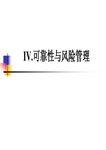 可靠性与风险管理