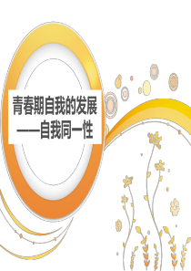 自我认同感的发展