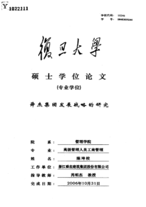 舜杰集团发展战略的研究