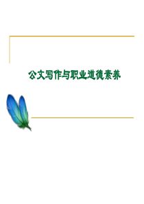 公文写作与职业道德素养