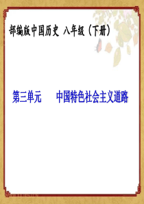 部编-八下历史第三单元复习(2)