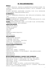 学前教育学复习重点