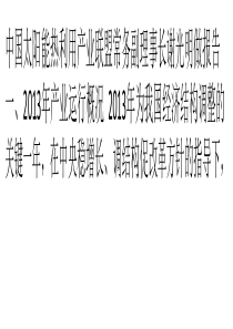 谢光明产业发展报告及联盟工作设想