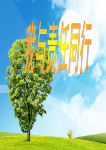 我与责任同行主题班会说课课件
