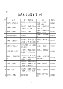 第二批节能服务公司备案名录