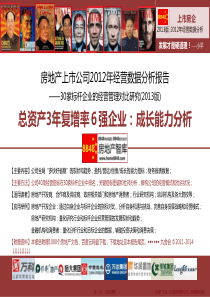 房地产总资产3年复增率标杆企业(融创恒大佳兆业荣盛龙湖保利)成长能力分析_九舍会财务管理