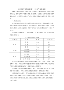 XX分院师资队伍建设“十三五”发展规划