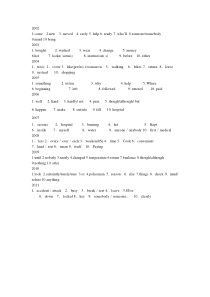 2002-2011成都市英语中考B卷完成对话答案