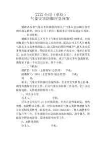 企业(单位)防灾减灾应急预案