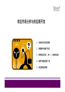 供应市场分析与供应商开发