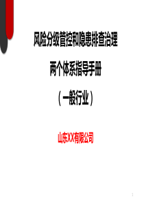 一般行业两个体系手册2018
