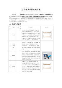 办公家具项目实施方案