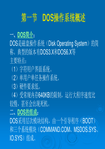 dos操作系统基础知识-ppt