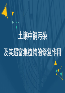 土壤中铜污染及其超富集植物的修复作用