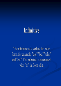 Infinitive