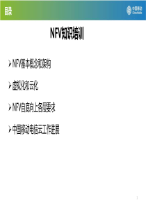 NFV知识培训ppt课件