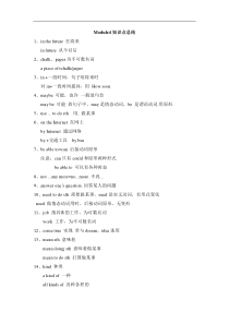 外研版英语七年级下册Module4知识点总结