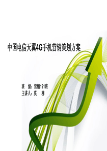莫柳1--PPT中国电信天翼4G手机营销策划方案
