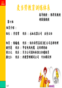 麦当劳的训练发展体系-PowerPoint簡報