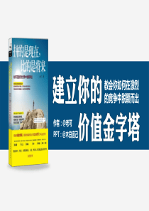 建立你的价值金字塔拼的是现在比的是将来ppt模板