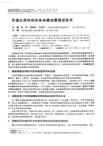 车镇北带砂砾岩体油藏地震描述技术