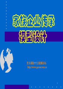 家族企业传承模型设计