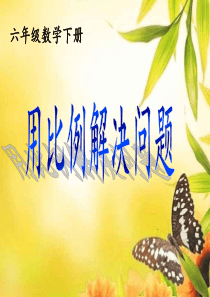 人教版新课标数学六年级下册《用比例解决问题》2013