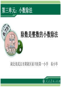 除数是整数的小数除法