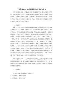 旅游项目可行性报告--范文