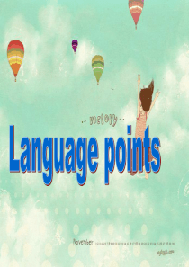 高一英语必修二Unit4 Language points课件