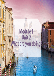 外研版四年级上册Module 2 Unit 2 what are you doing 课件