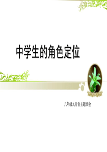 中学生角色定位主题班会33