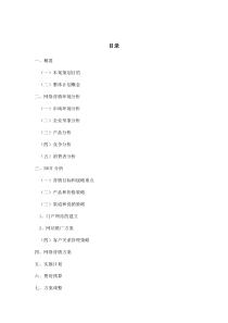 网络营销策划方案