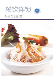 XXXX年连锁行业(餐饮)分析报告1