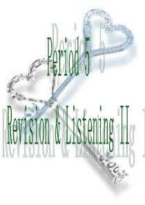 高中英语必修1 Unit1 Friendship-Period 5(Revision&Listeni