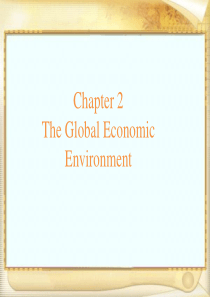 The Global Economic Environment