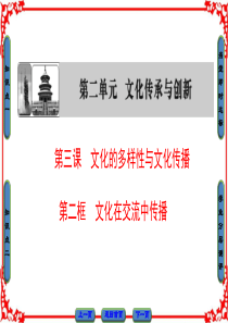 【课堂新坐标】2016-2017学年高中政治人教版必修三第二单元 文化传承与创新 第3课 第2框文化