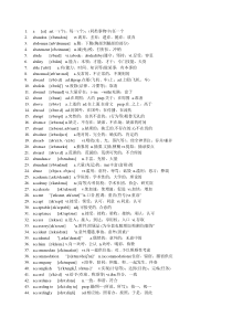 考研英语大纲词汇顺序版-(文本带音标可编缉)