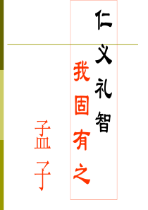 《仁义礼智-我固有之》PPT课件