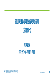 组织协调培训(初阶)