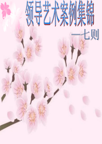 领导艺术的案例集锦