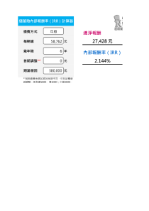 按我就能下载IRR计算器