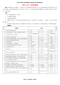 卡特尔16PF人格特征量表