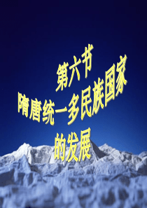 隋唐统一多民族国家的发展定稿
