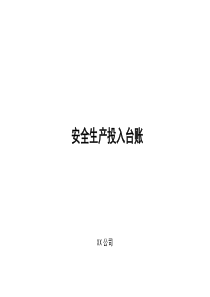 安全生产投入台账(1)