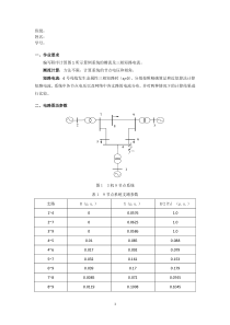 电力系统潮流及短路电流计算程序